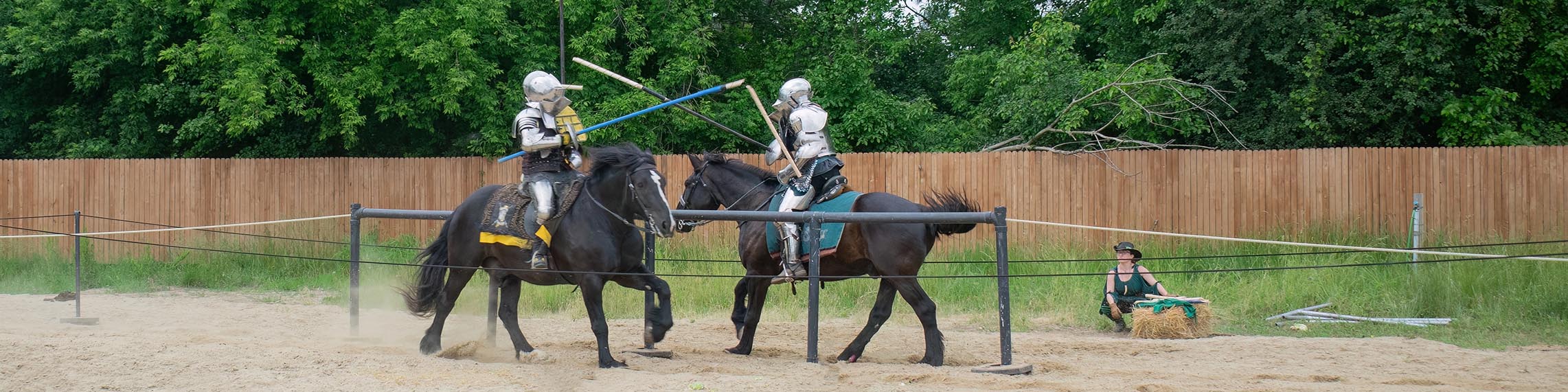 Knights of the new Order full contact jousting in Michigan